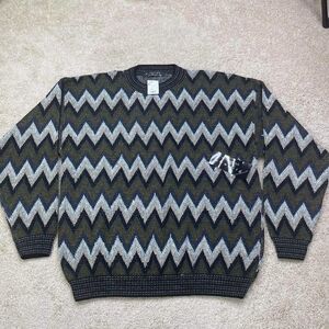 Vintage Protege Men's Collection Knit Sweater Size XXL MULTICOLOR Olive Biggie
